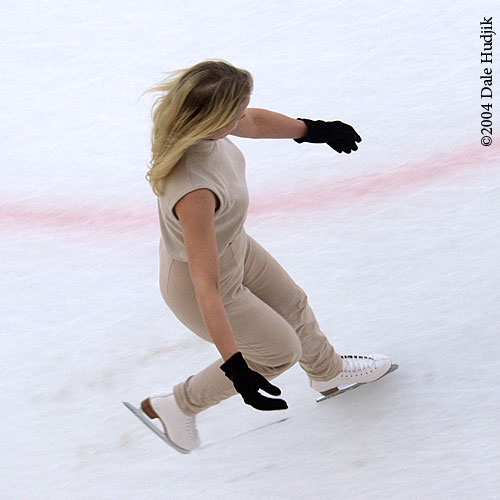 Indoor Female Ice Skater
