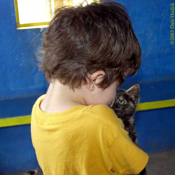 Boy with Cat