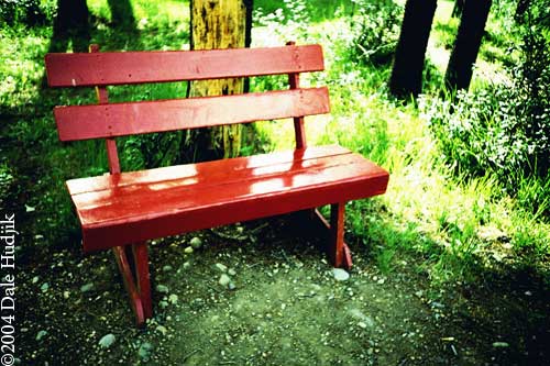 Bench in a Shadow