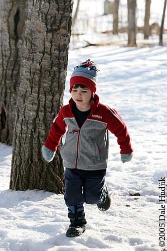 boy in snow