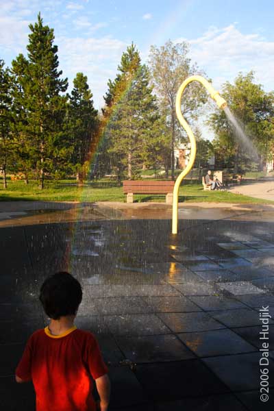 Playing in a Water Park